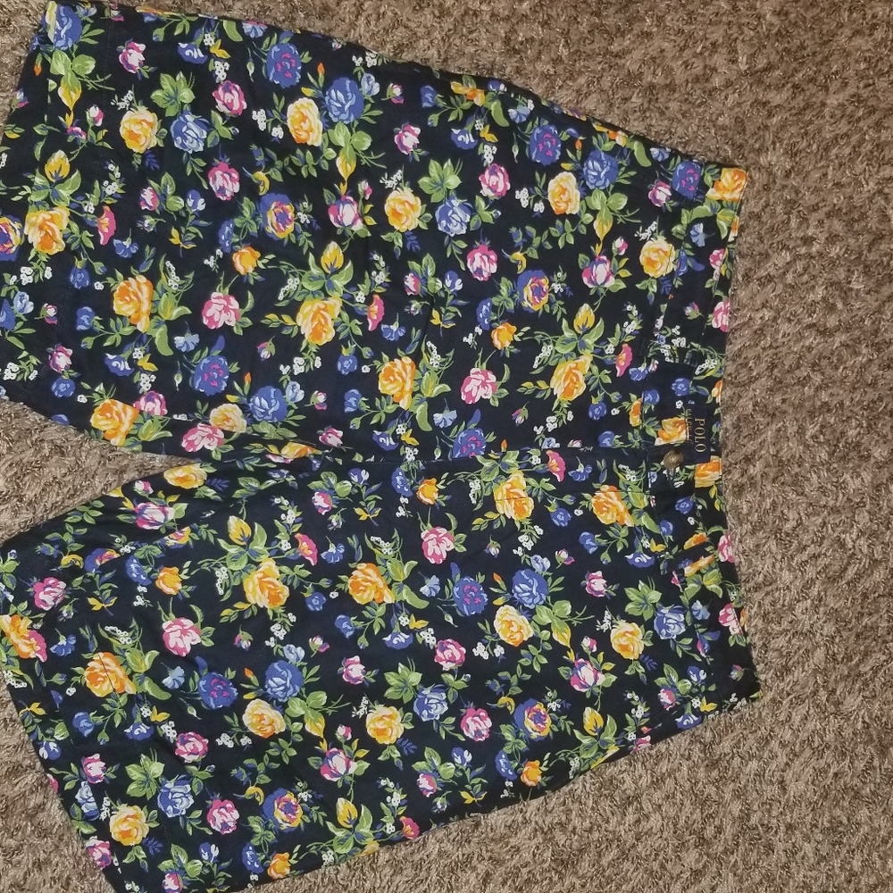 Floral Cotton Shorts